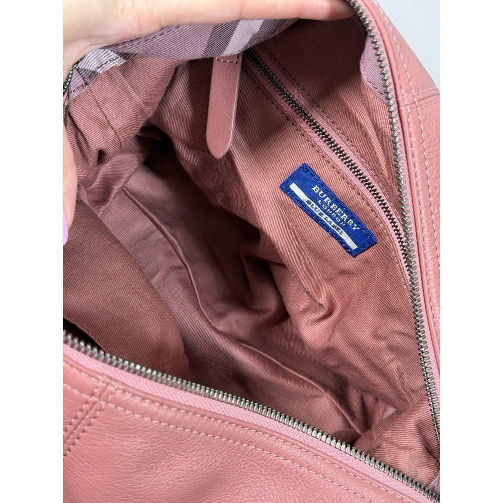 Burberry Blue Label Pink Leather Bag Vintage Fashion Bag 0029 - Picture 11 of 14